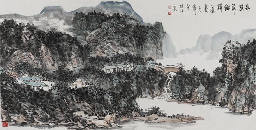 耕罢荷锄归 136cm×68cm副本